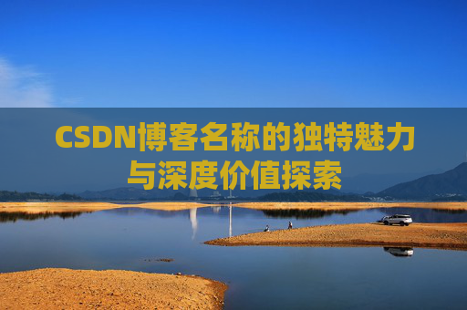 CSDN博客名称的独特魅力与深度价值探索
